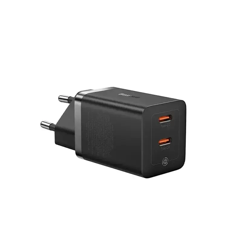 شارژر دیواری باسئوس مدل Baseus GaN5 Pro Wall Charger C+C 40W EU-CCGP180101